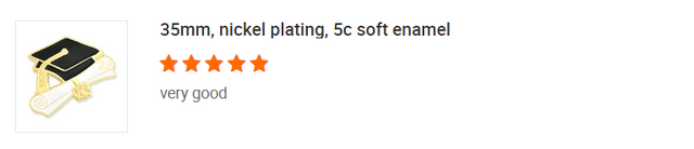 良いカスタム メダルに対するお客様のフィードバック